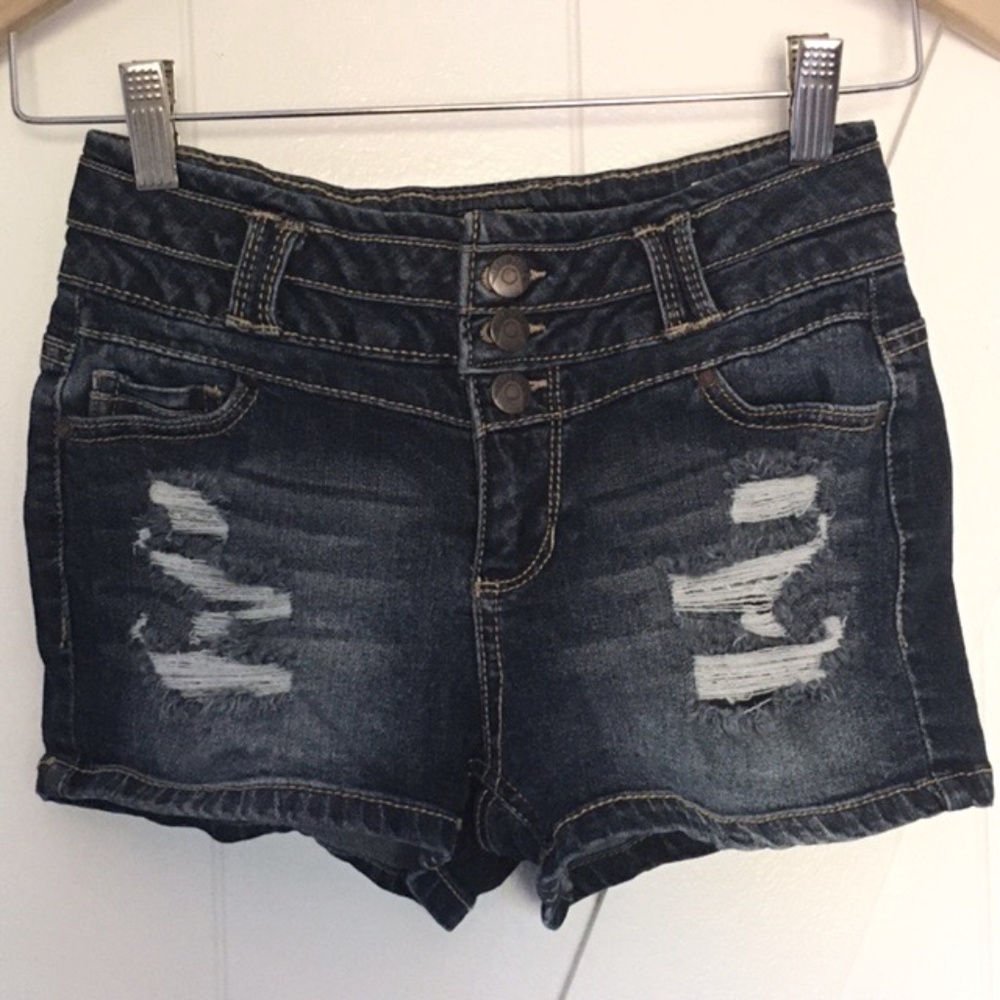 NWOT Blue Spice Distressed Jean Shorts